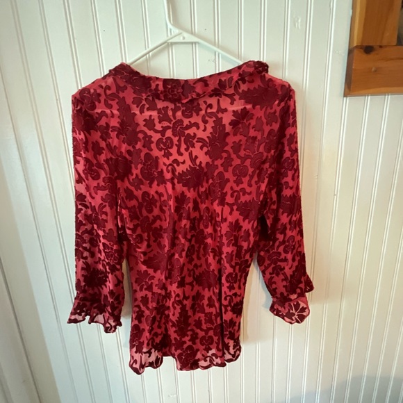 ECI New York Silk Blend Blouse (L) - Picture 3 of 3